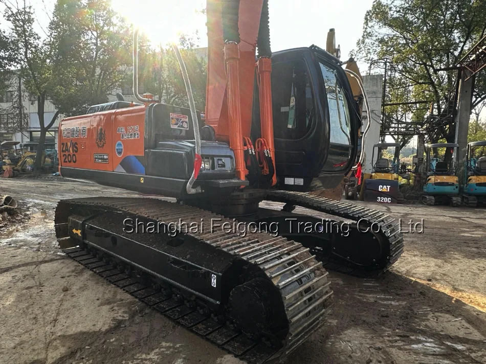 98% New High Quality Used Excavator Hitachi ZX200 Good Performance 20 ton Construction Digger Machine
