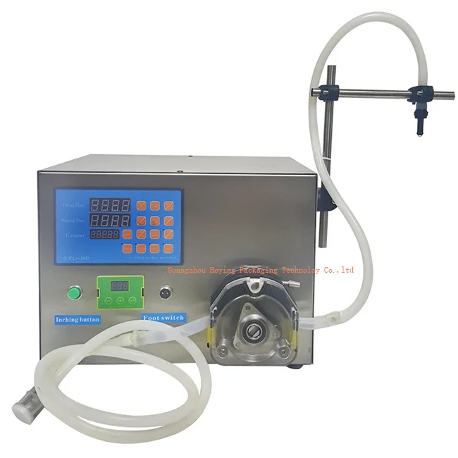 Guangzhou factory supply 1ml-10ml 1 nozzle peristaltic pump filler essential oil/bio liquid filling machine manual