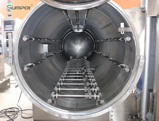 Automatic steam high pressure pouches food autoclave sterilizer