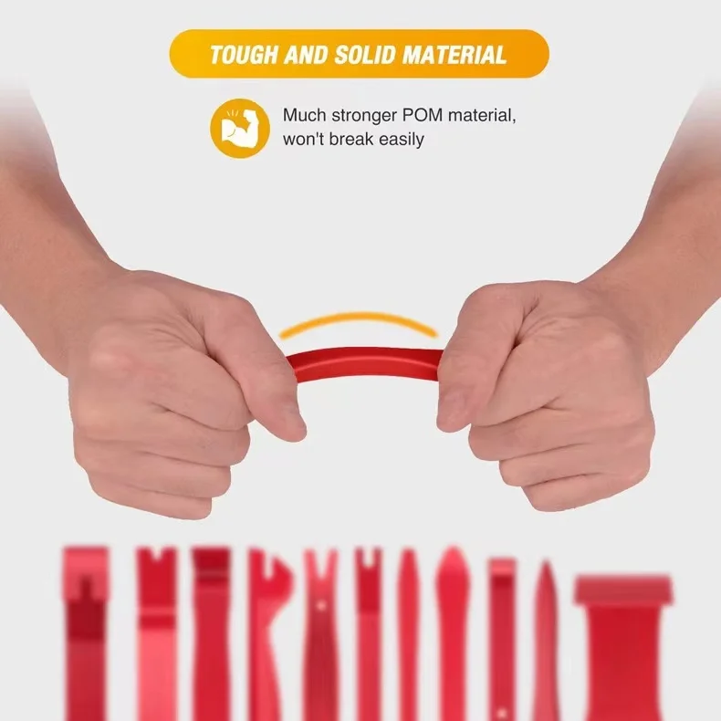 L-HT0252 38pcs Car Trim Removal Tool Panel Door Audio Trim Removal Kit Auto Clip Pliers Fastener Remover Set Disassembly Tools