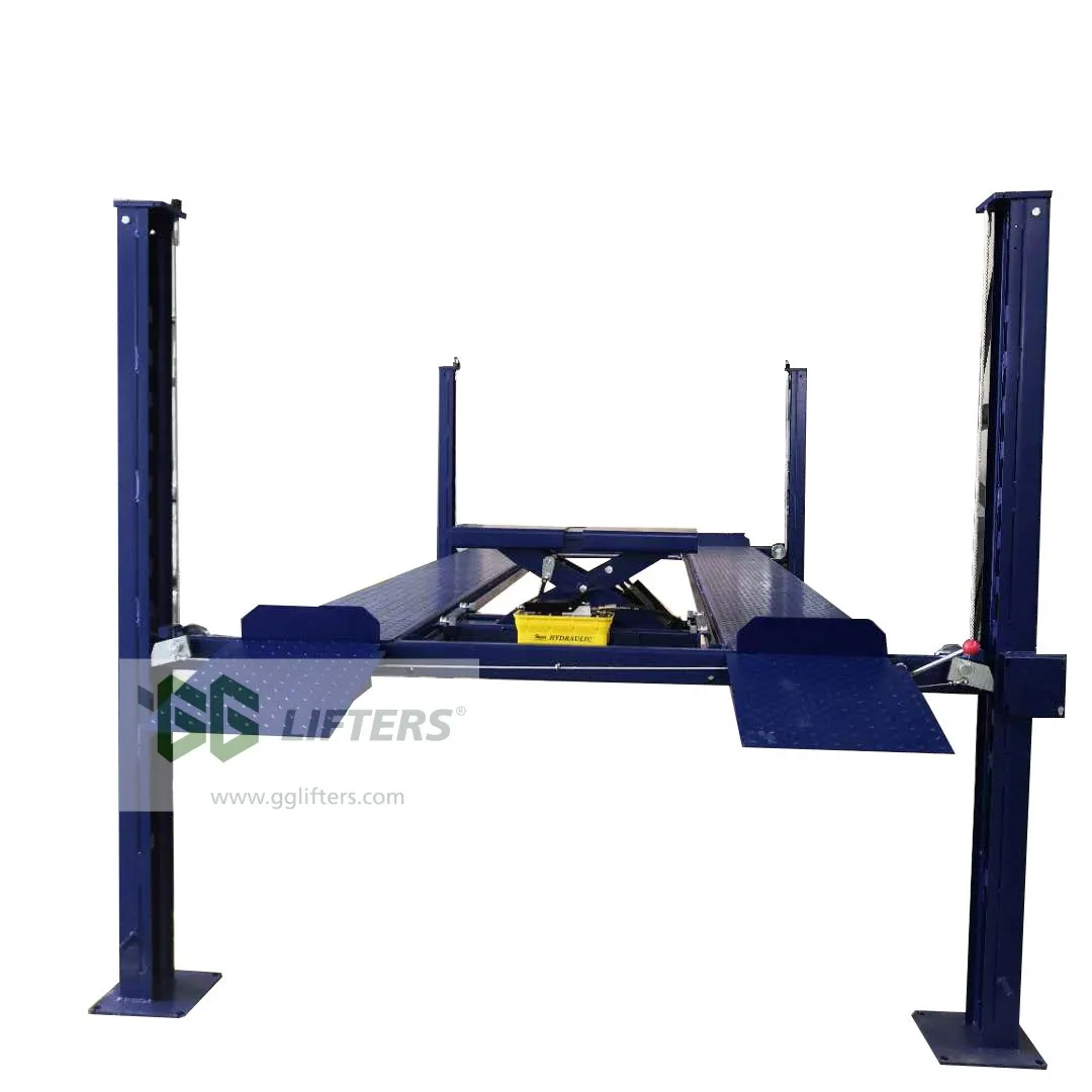 4 Ton Hydraulic Parking Lift 4 Post Car Lift for Storage And Workshop Servicing