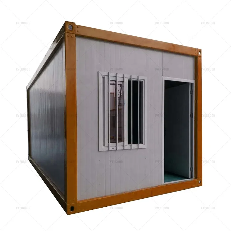 Low cost pre built insulation sandwich panel flat pack tiny prefabricated container office house