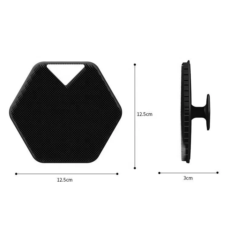 OEM/ODM Cepillo Cuerpo 12.5*12.5cm Baby Wash Massage Shower Exfoliating Silicone Body Brush Skin Scrubber Bath Brushes, Sponges