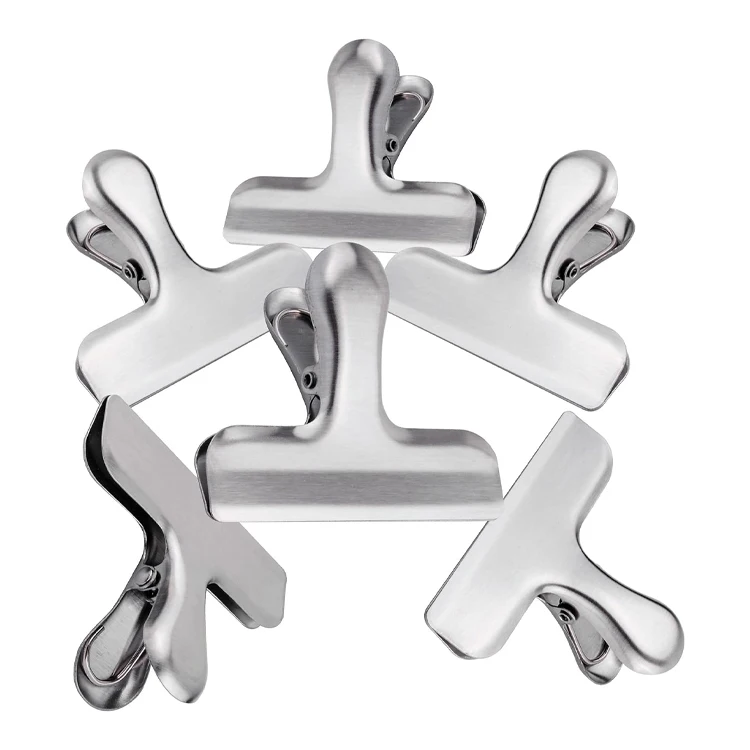 2023 Hot Sale Stainless Steel Anti slip Folder Sealing Clip Multifunctional Clamp