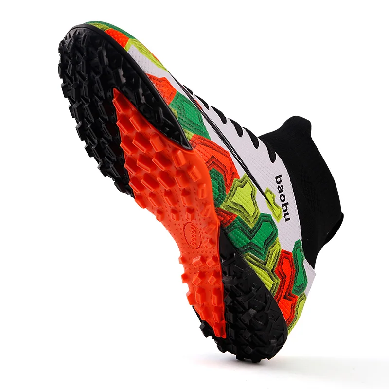 Китайская фабрика, оптовая продажа, дешевая детская обувь из искусственной кожи для игры в футбол, закрытые футбольные бутсы, обувь для футбола