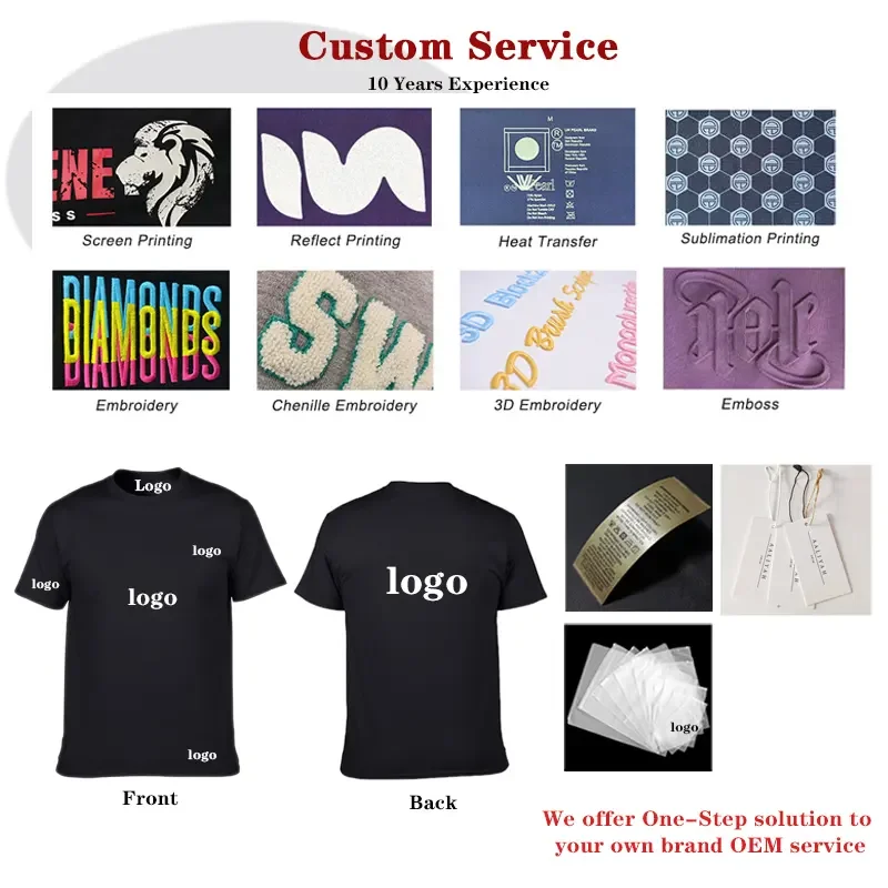 Custom tshirt LOGO DTG t-shirt Distressed Men T-shirts Custom Streetwear Oversize high quality vintage acid washed t shirts