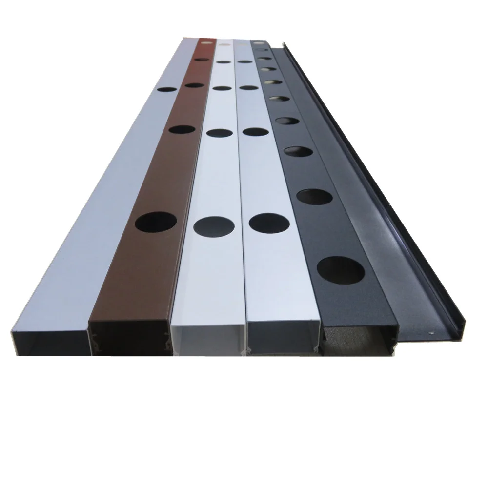 Permanent Track Aluminum Profile(channel) for 3cm pixel module;30mm open hole, 1m long