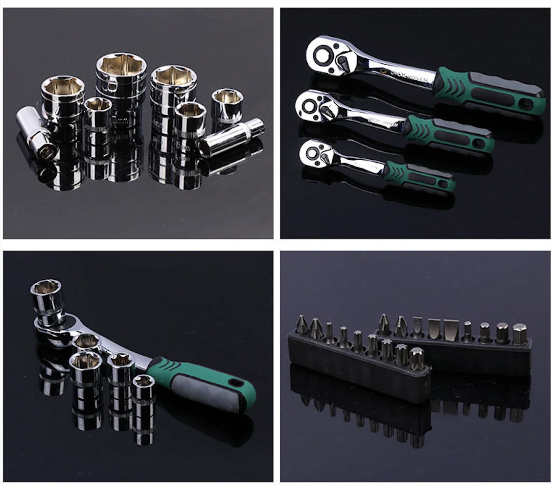 121PCS Car Bicycles Repair Professional Tools Set Multifunctional Auto Repair Tool Kit Socket Wrench Set