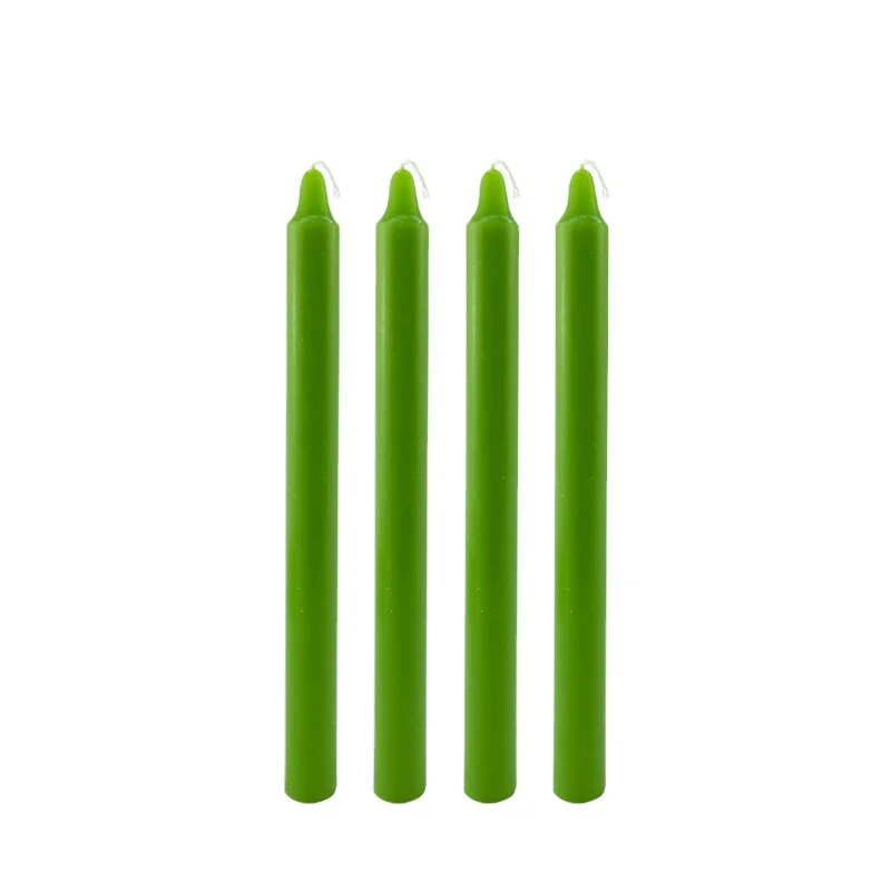 UK Taper colorful Candles 8 inch 7-8 hrs Burning Smokeless and Unscented color candles to Germany