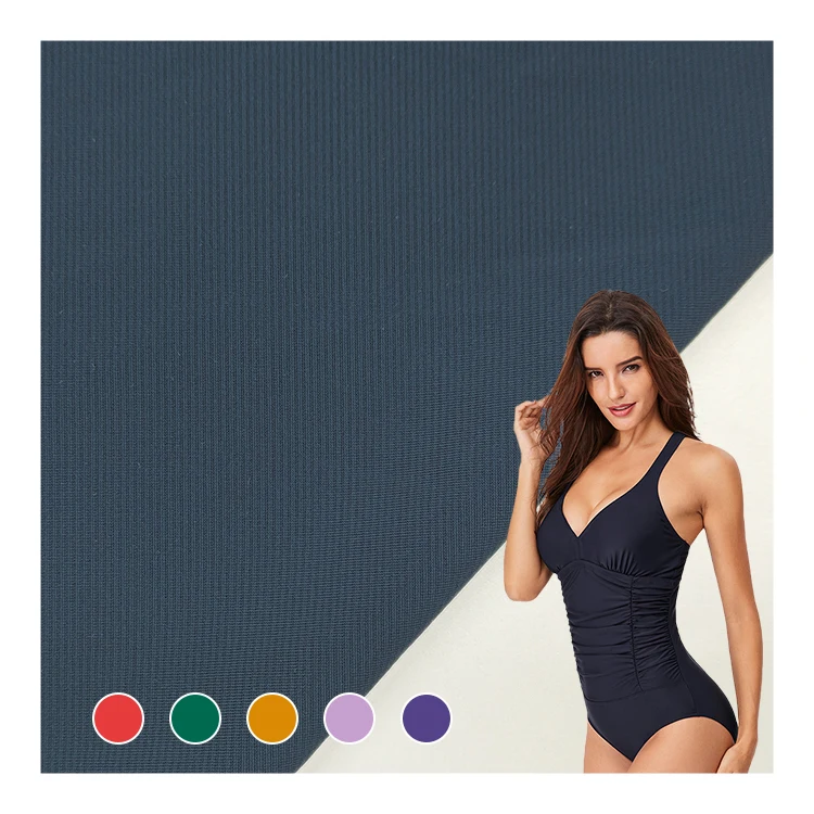 China Manufacturer DryFit Fabric Nylon Spandex Material Interlock Stripe Fabric For Sports Shorts Ware