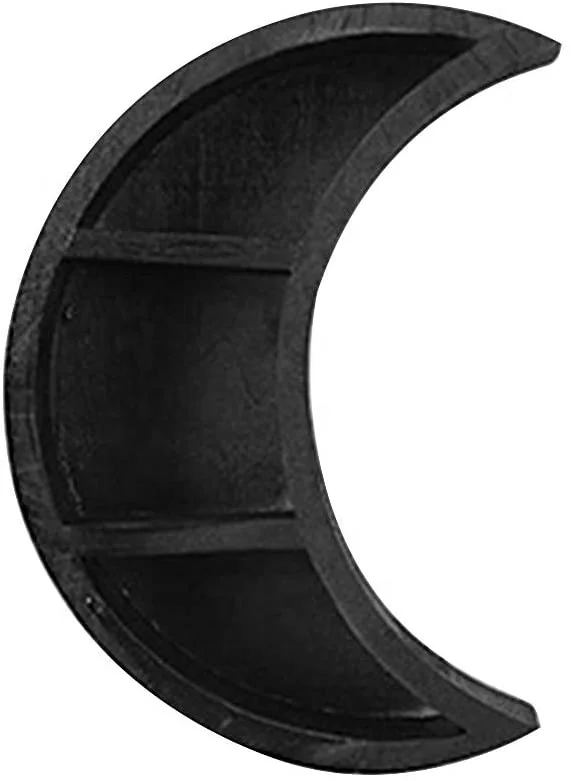 
Moon Wall Shelf Wooden Photos Floating Shelves Hanging Storage Display Shelf, Essential Oil Storage Shelf Display Rack,for Nurse 