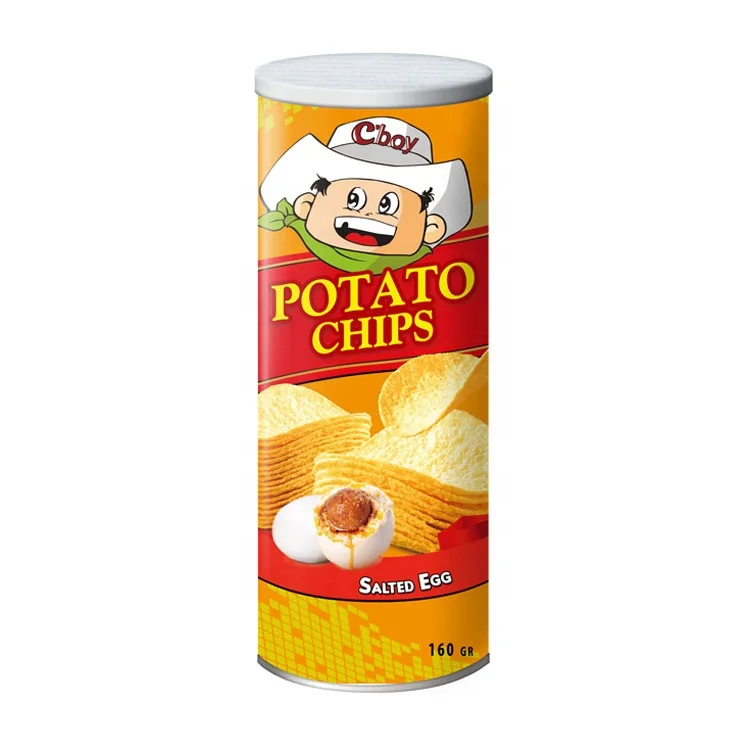 Stackable gluten free potato chips