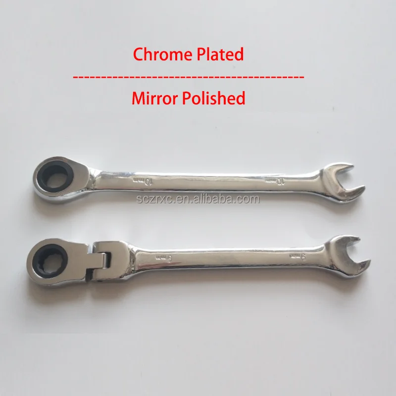 72 Teeth CRV Torque Flexible Ratchet Wrench 6~24mm Folding Head Chrome Vanadium Steel Ratchet Spanner Set For Bike Car