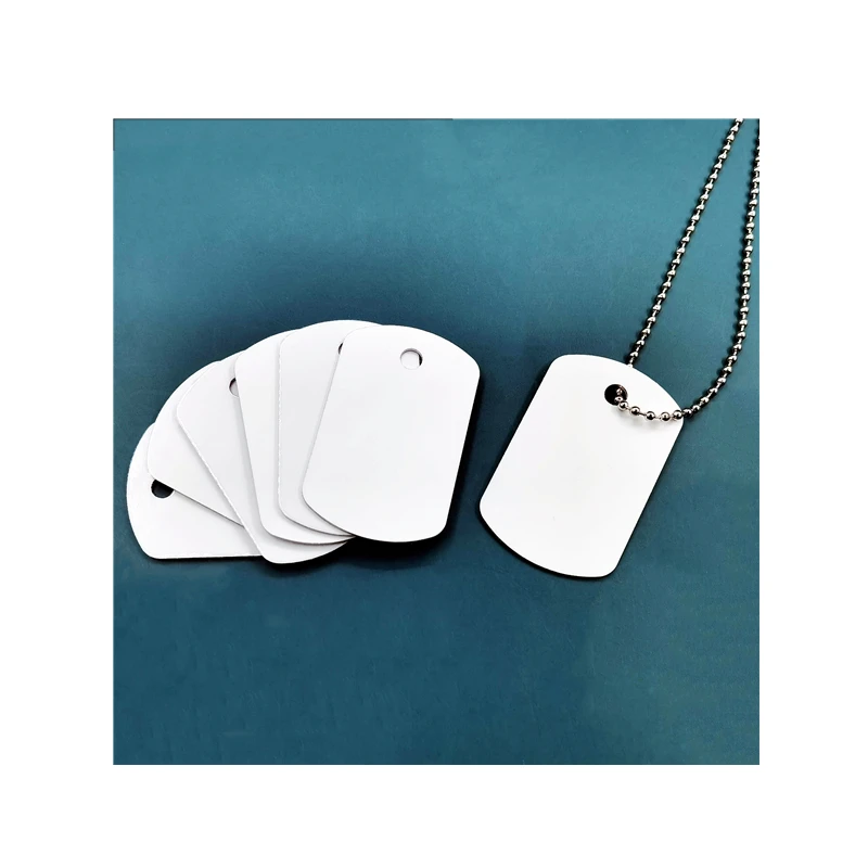 Hot Selling Heart Shape Sublimation Aluminum Pet ID Tags Two Sided Dog Tags Blank Sublimation Pet Identification Tags
