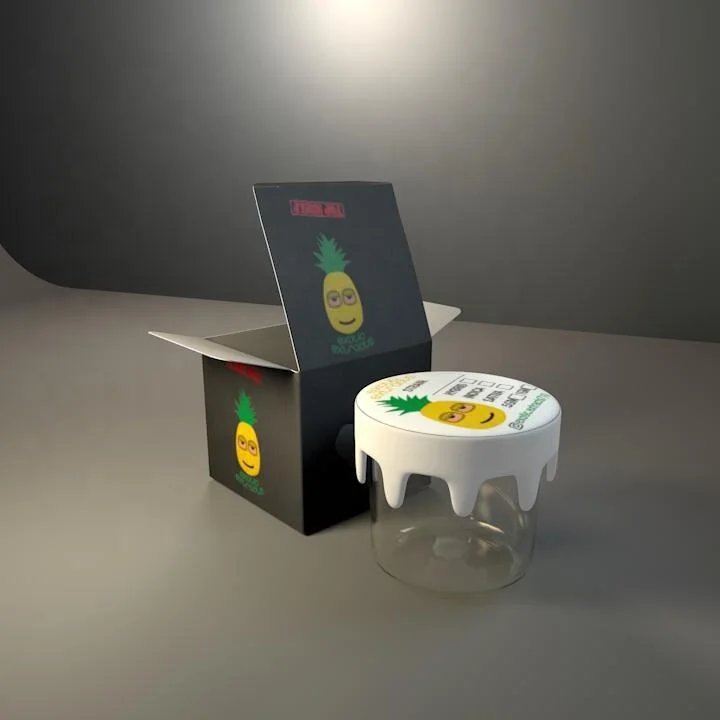 Пользовательские печати пластик силикон воск разрушить с мазком воска BHO масляный концентрат тайник банка контейнеры и упаковка