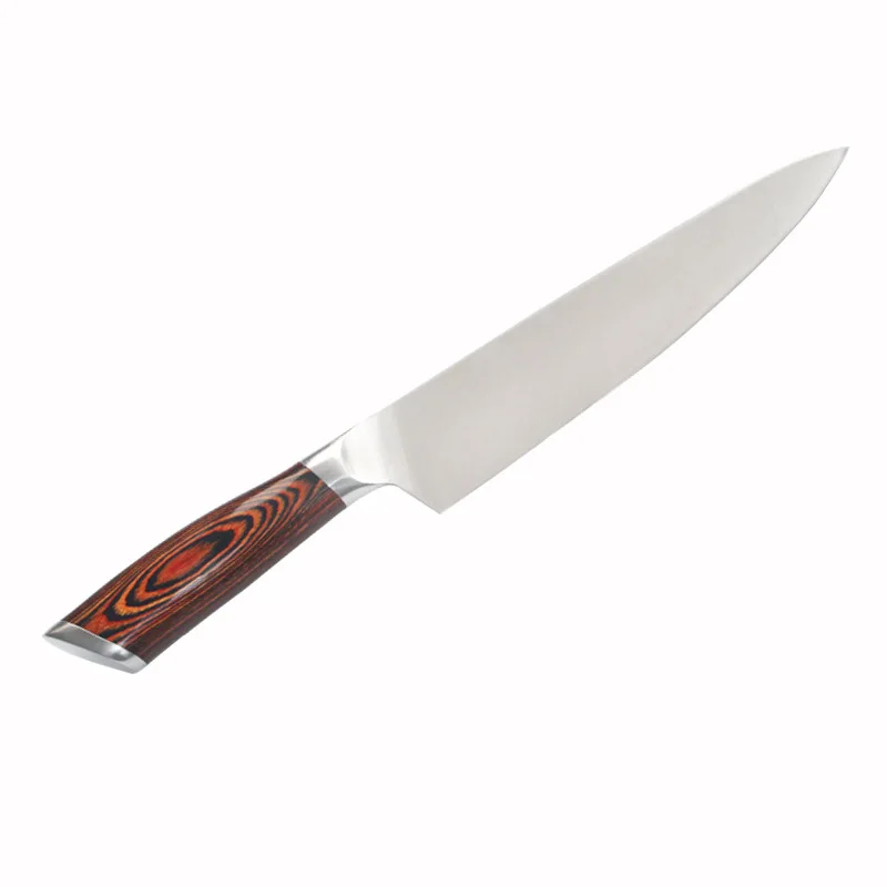 Chef Knife Kitchen 8 Inch Professional Stainless Steel Kitchen knife Sharp Chefs Knife in Black Gift Box