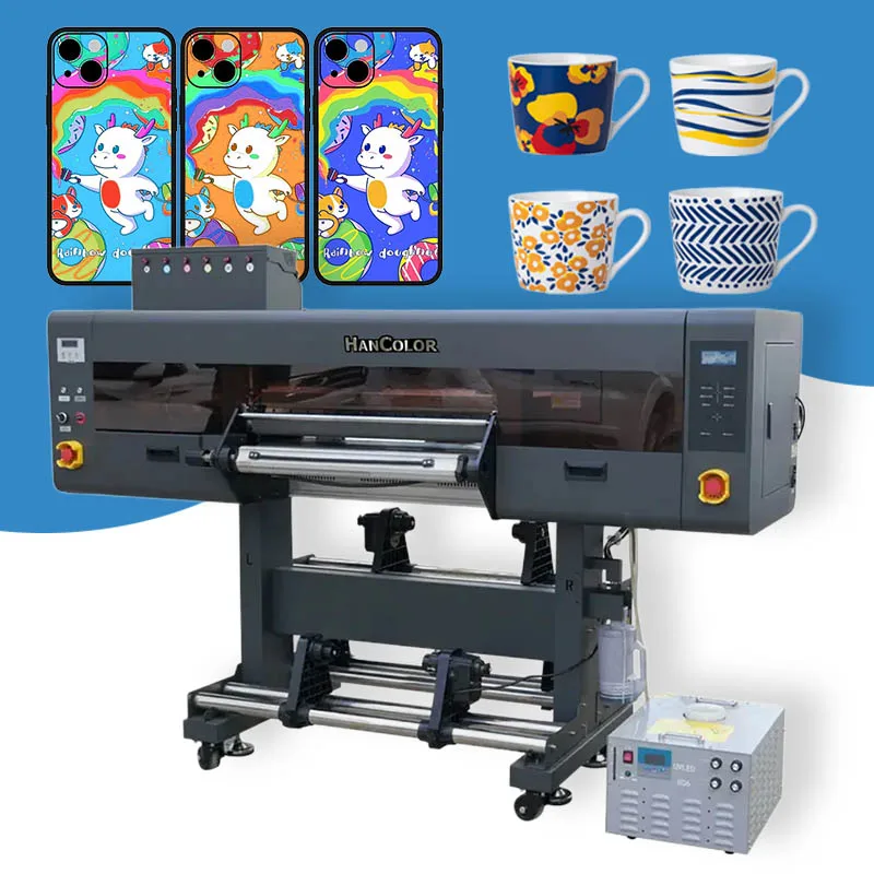 High speed 60 cm uv dtf printer machine i3200-u1 3 printer heads uv dtf printer machine
