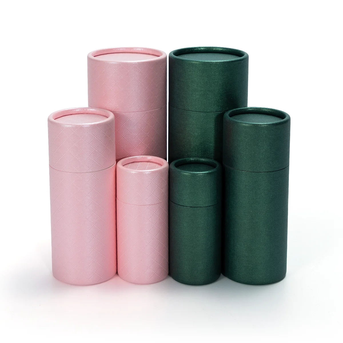 eco friendly cylinder push up kraft paper tube packaging for lip balm