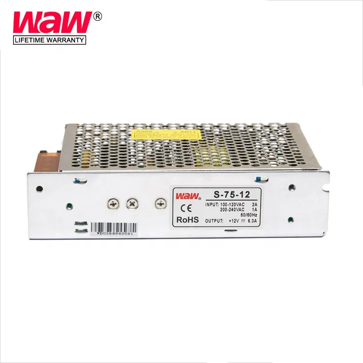 24v 3a 75w short circuit protection transformer power supply strip adaptor