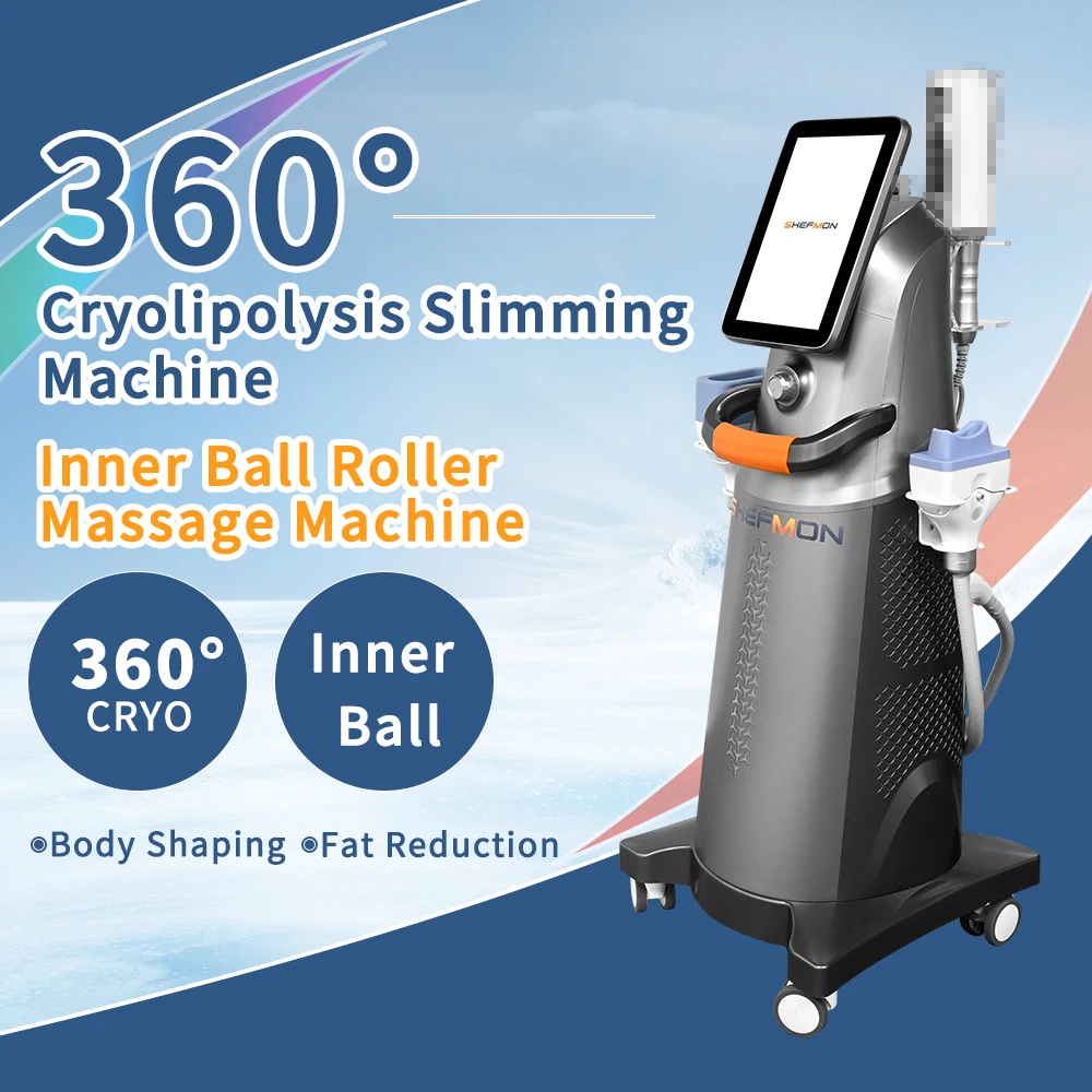 Body Slimming Fat Freezing Machine Beauty Device Cryolipolyse 2 in 1 Cryotherapy Machine With Endo Lymphatic Drainage Machine