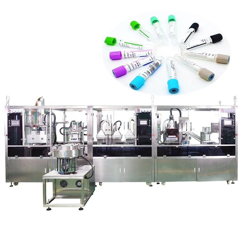 Reagent test tube filling drying machine and vacuum blood collection tube manufacturing