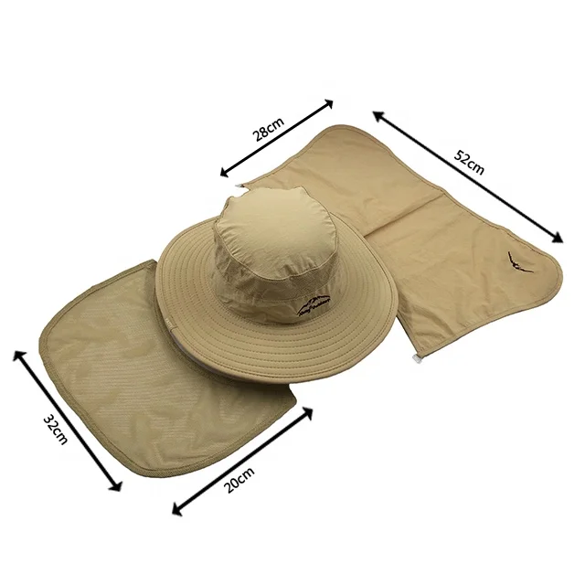 RTS High quality outdoor sun hat breathable quick-dry waterproof hunting sunshade jungle hat mens bucket hats