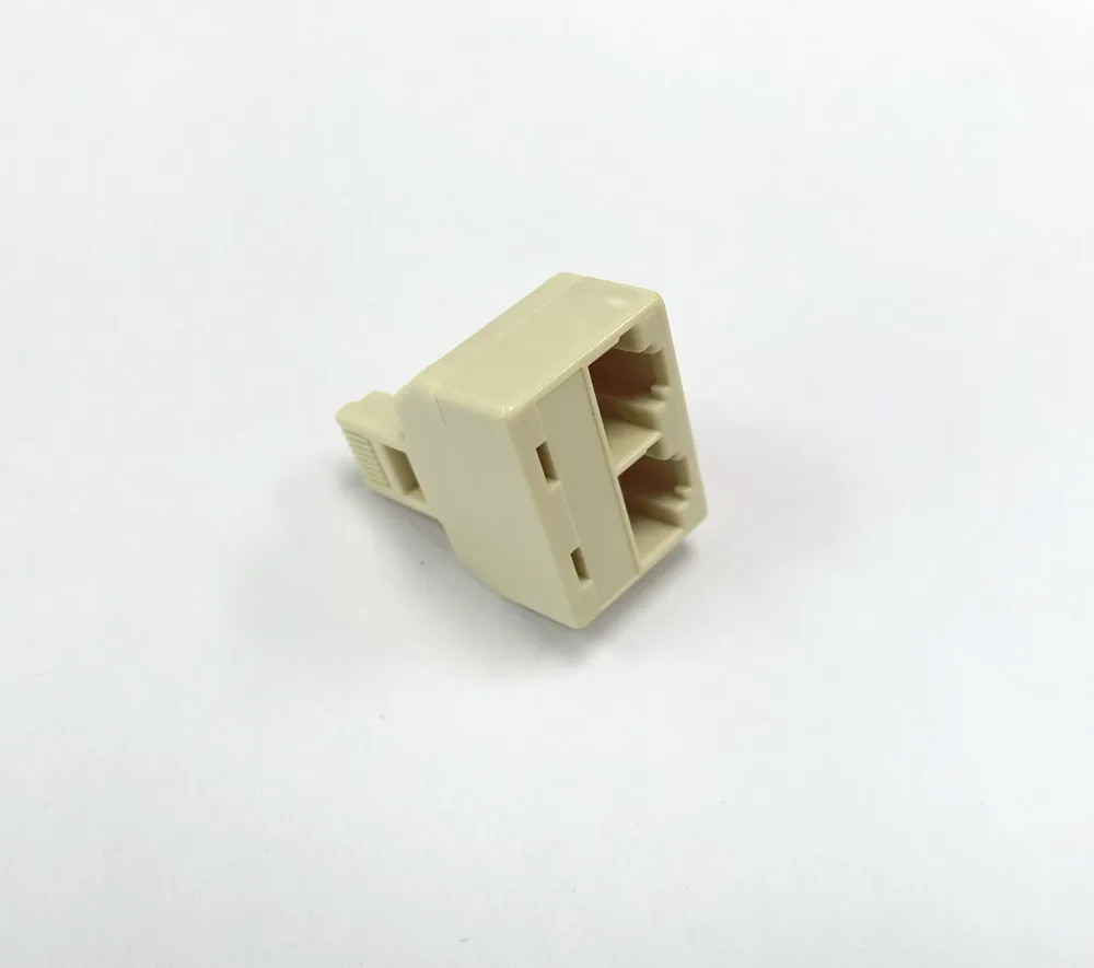 Good quality Two Way Telephone line splitter 2xRJ45 jack adaptor