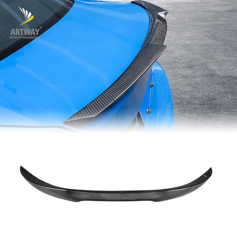 For BMW 3 series F30 F35 2012 2013 2014Plastic ABS glossy black or carbon fiber look MP M-Performance PSM M4 style rear spoiler