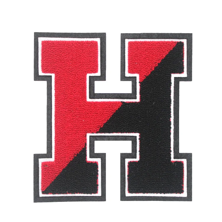 custom high quality computer letters embroidery patches for clothing