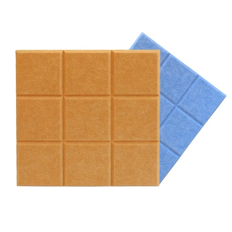 Wholesale price acoustic soundproof polyester fiber wall panel sound absorbing board