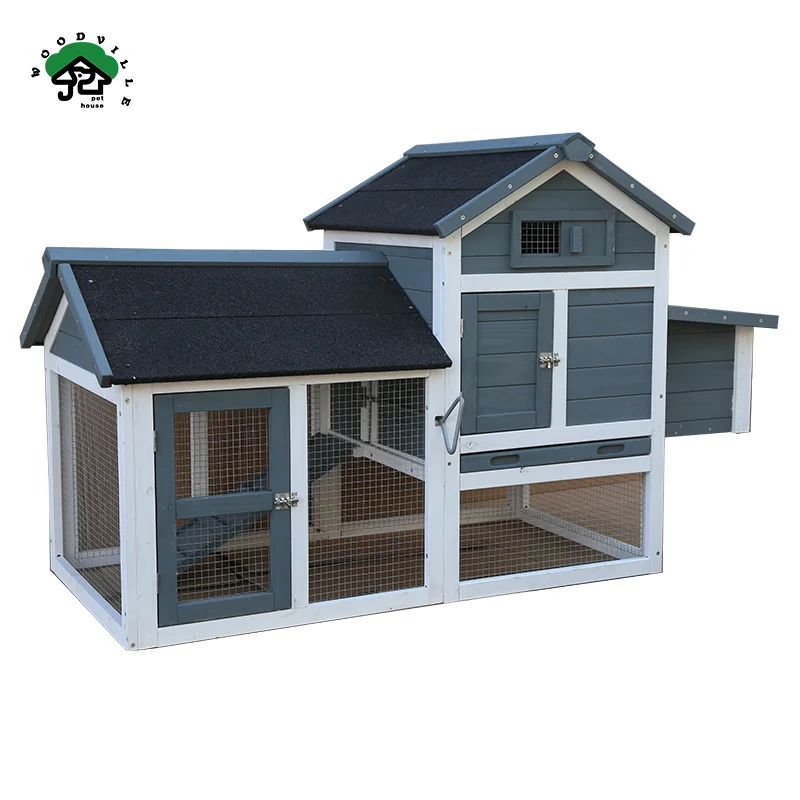 Wooden Chicken Coop Outdoor Backyard Hen Habbitat Cage Chinese Fir Wood Chicken House