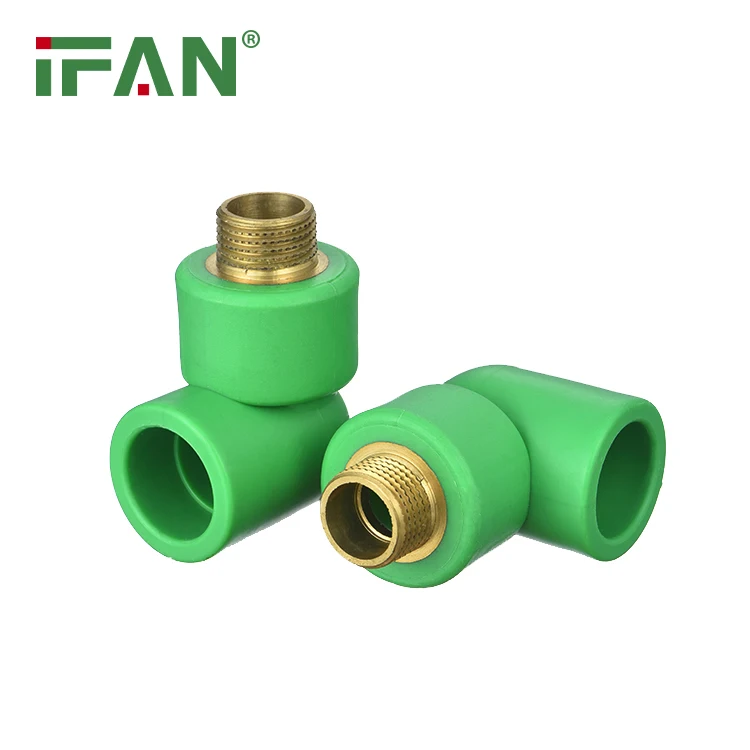 IFAN Factory High Quality round Head PPR Pipe Fittings  Wholesale Threaded Plumbing PPR Fittings for Connecting Pipe Lines