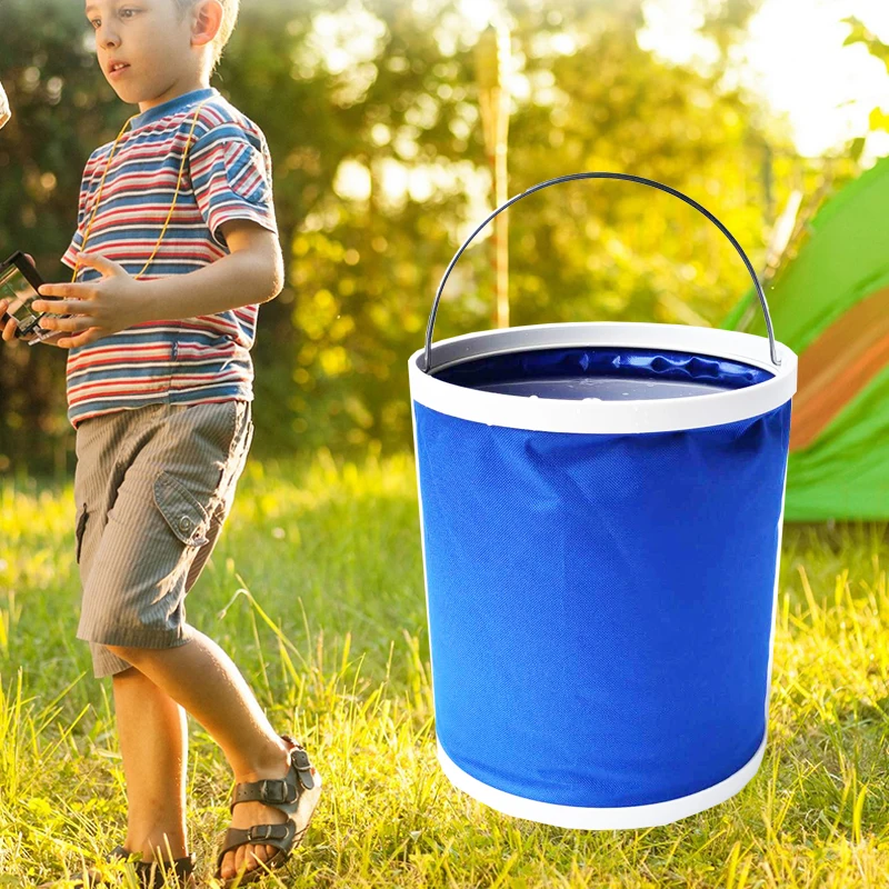 Travel Multifunctional 20L Portable Folding Bucket Clean Folding Bucket with Strong Handle