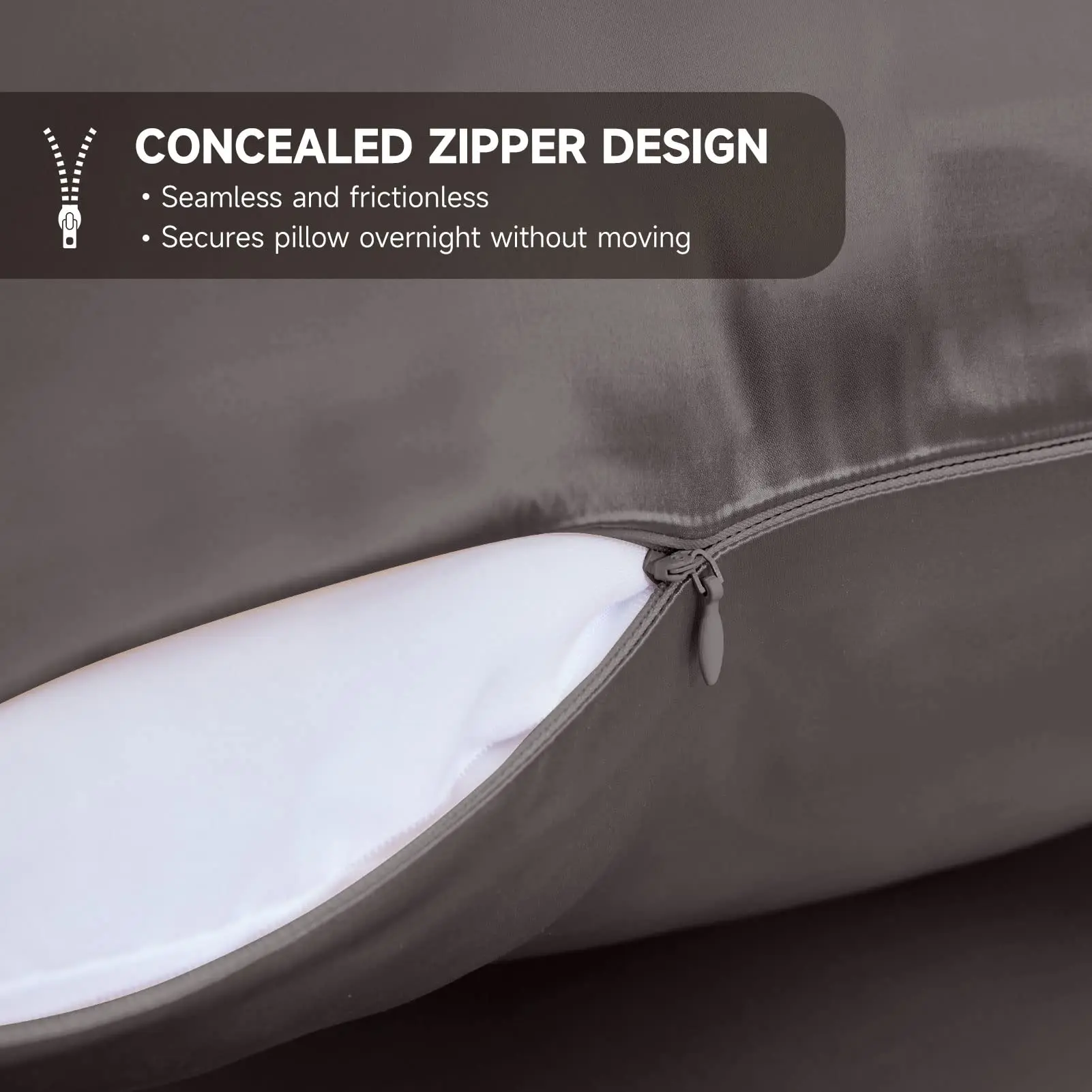 Luxury pure 100% mulberry natural silk pillowcase with zipper or envelope silk pillow case