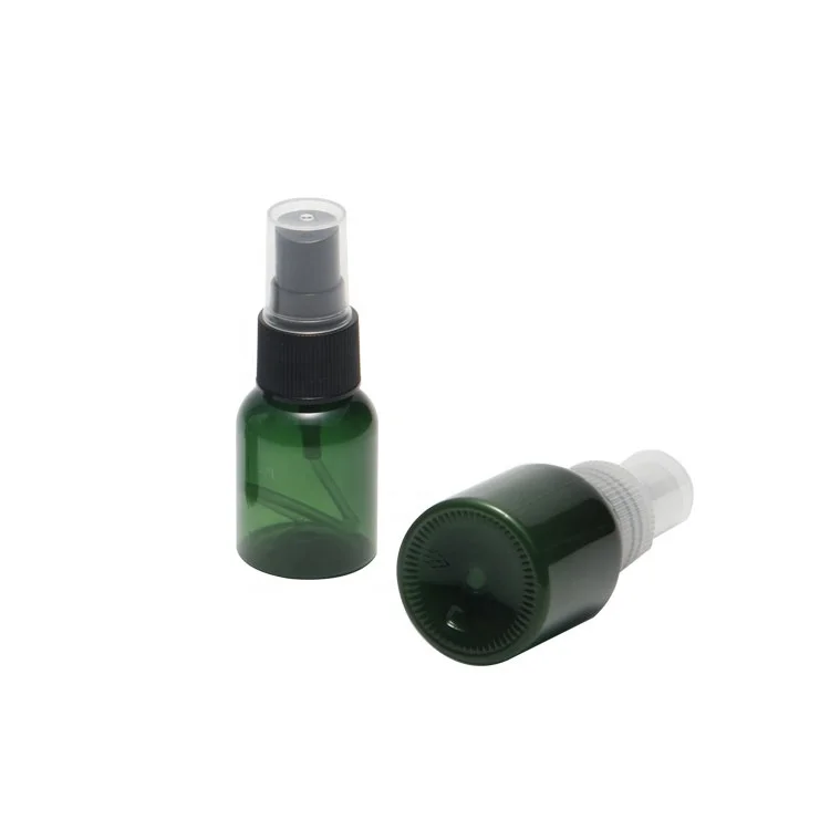 manufacturer in stock 25ml empty green mist sprayer bottle free sample plastic alcohol spray bottle