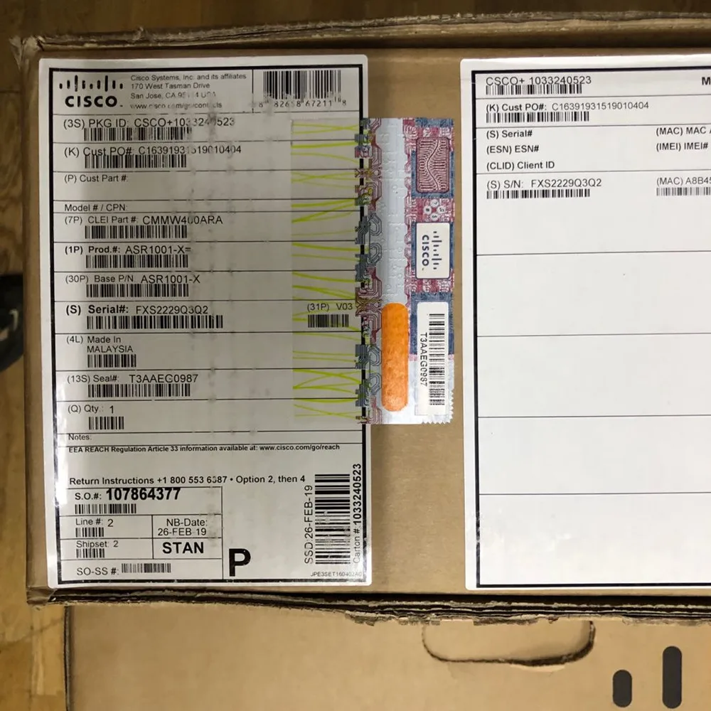 ASR1001-HX системы 4x10GE