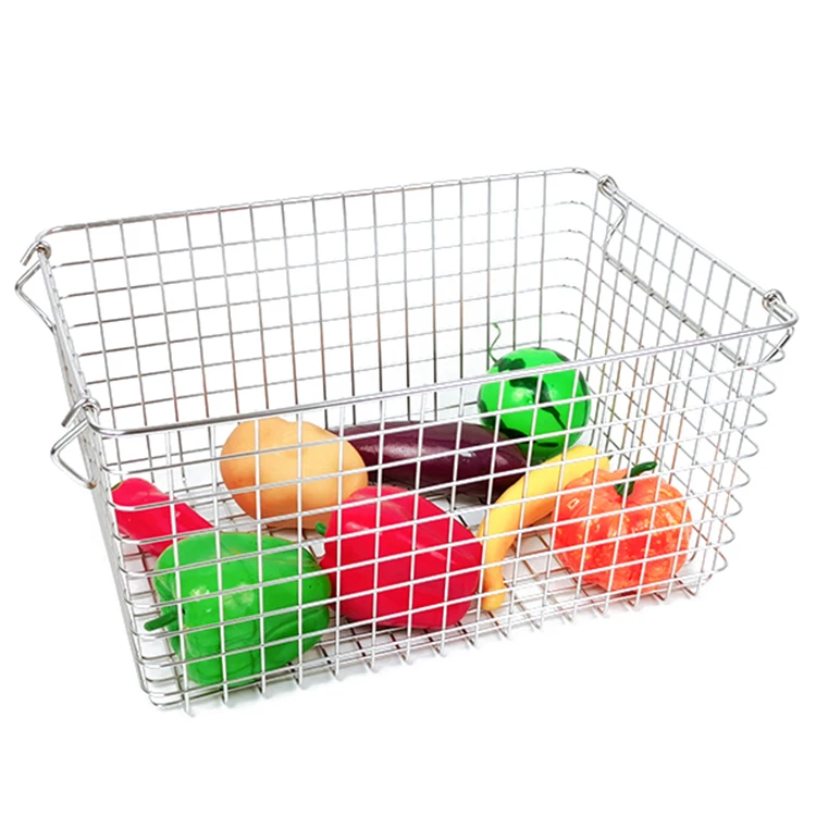 Matte black Scandinavian stainless steel storage baskets storage boxes desktop shelves vegetable baskets