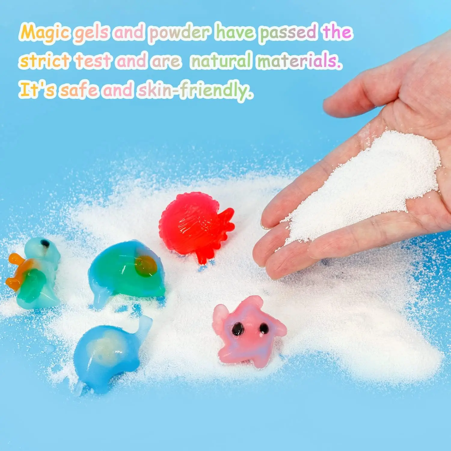 Magic Water Elf Toy Kit with Beads Dinosaur Eggs 3D Handmade Aqua Fairy Set for Kids