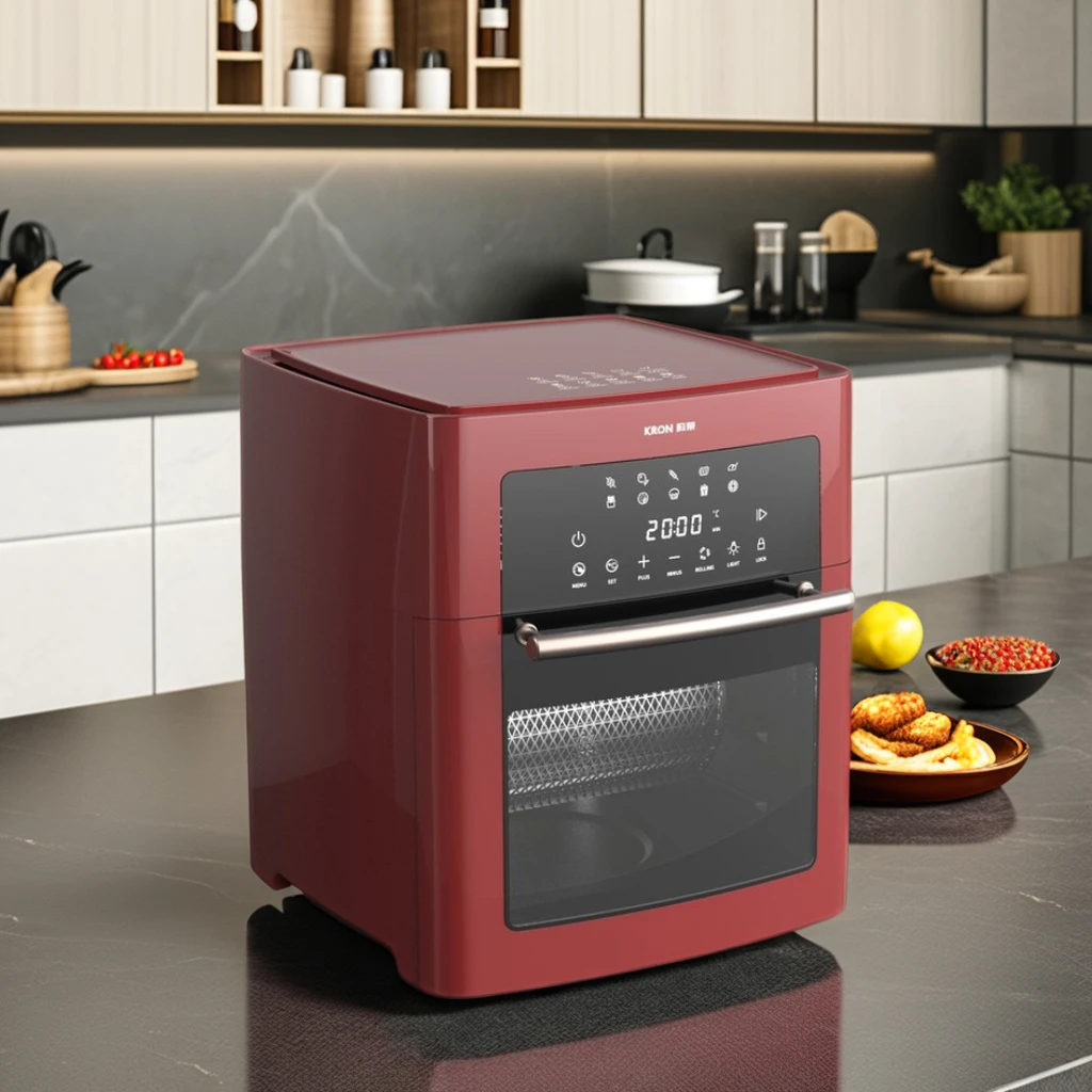 10-in-1 Healthy Hot Oilless Cooker Nonstick Air Fryer Oven with Digital Touch Screen for Household Use