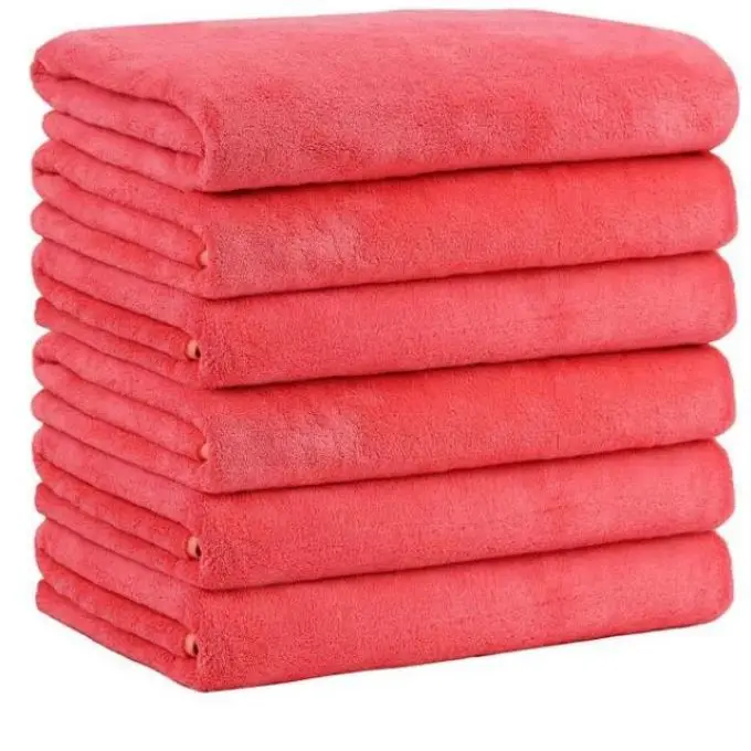 Heat Stroke Save Laundry Time Embossed Bath Towel for Home Hotel Spa