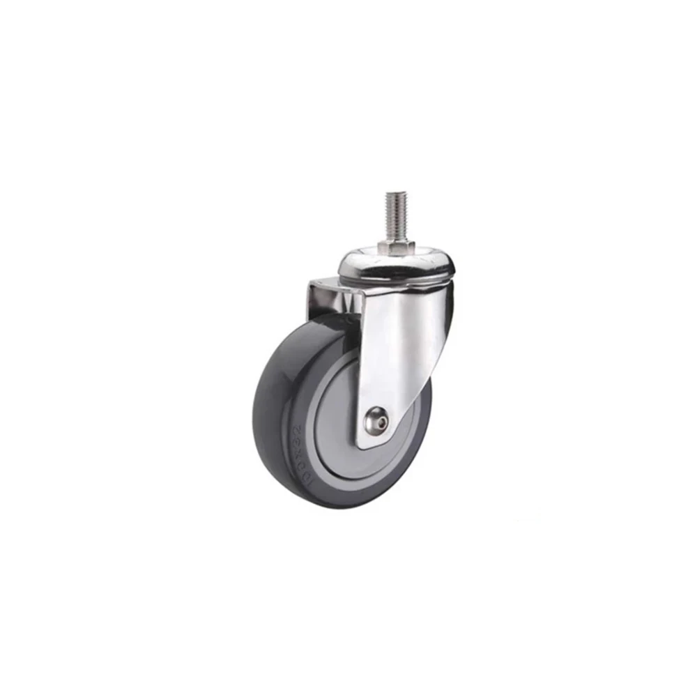 
5in Stem Swivel PU caster with side brake 