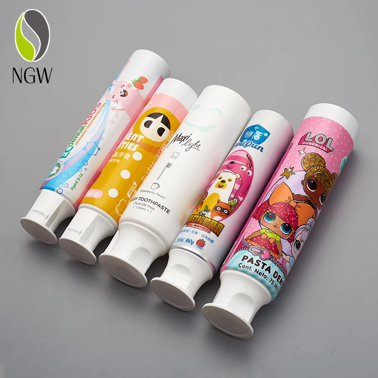 Aluminum / Plastic Material Empty Laminated Tube For Toothpaste