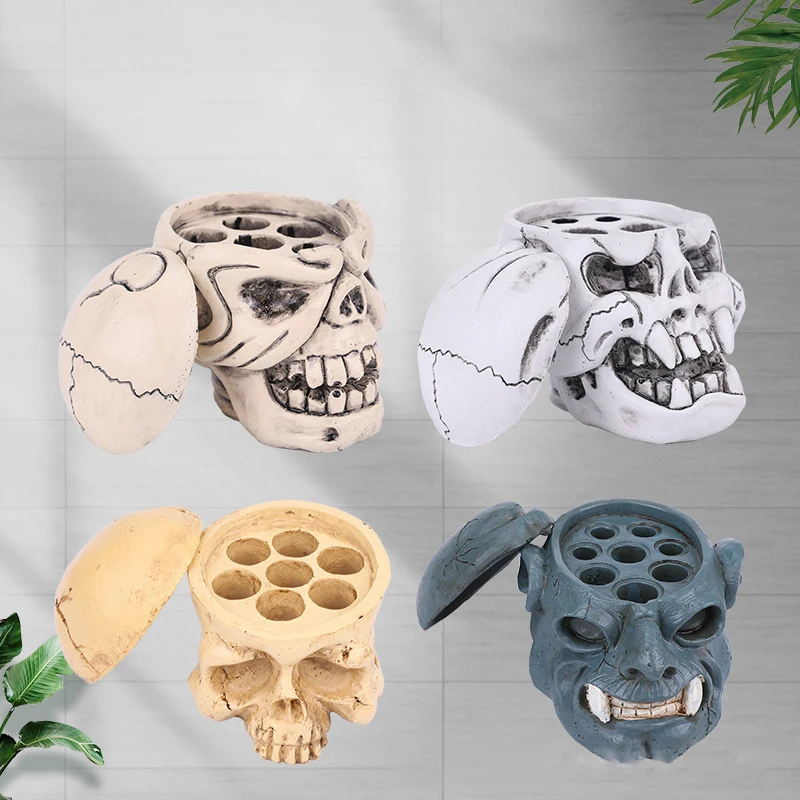 Skull Design Tattoo Ink Cap Holder Stand Tattoo Pigment Cup Holder Permanent Makeup Tool For Microblading And Tattoo Accessories