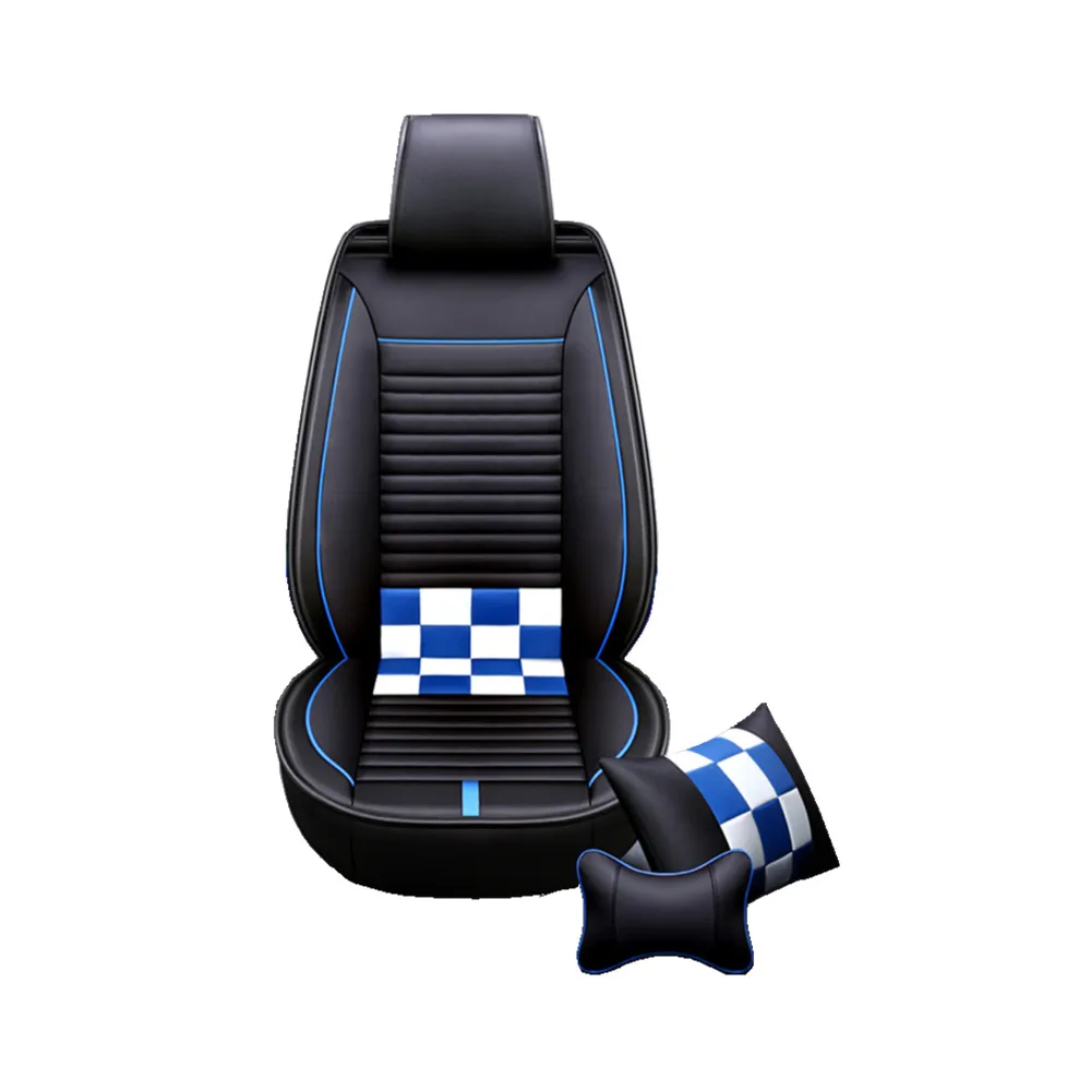 QCI148 Whole Set High Quality Customized All Seasons 5D Leather Raw Materials Waterproof Car Seat