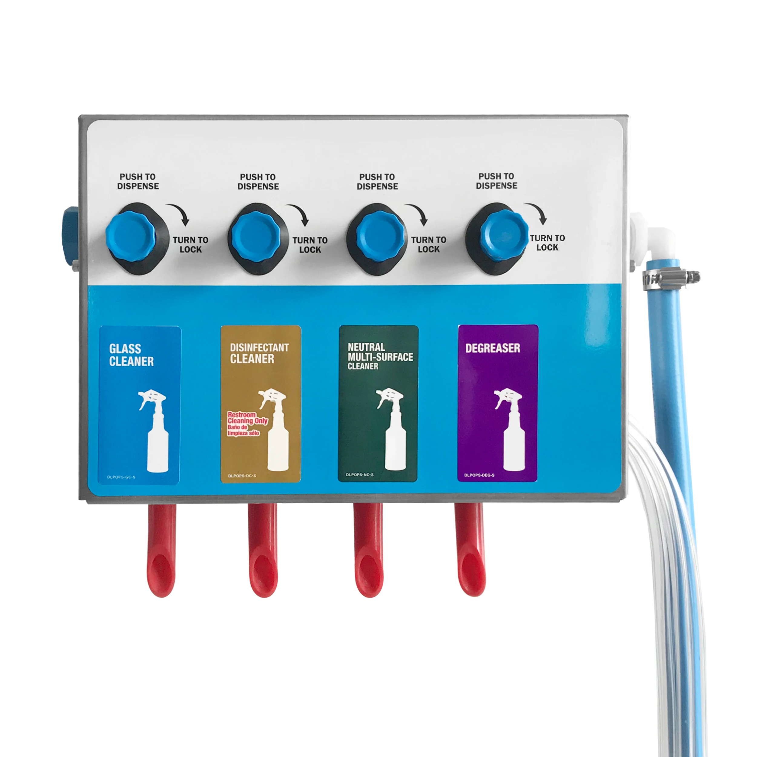 
Dispenser 4-products Spray Bottle, Chemical Proportioner, for supermarket, restaurant, 8134-4B-1G 