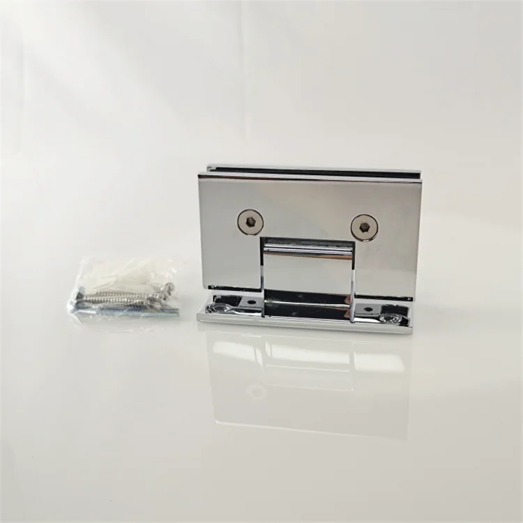 Stainless steel wall to glass hinge with Center Fixing Plate 8-12mm