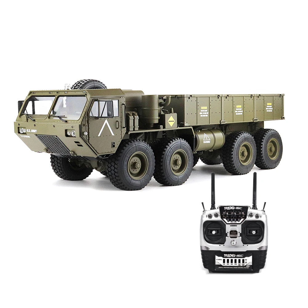 Manufacturer Supply RC Truck Remote Control Trucks Toys For Kids HG-P801 Standard 8CH Version U.S. Military Truck