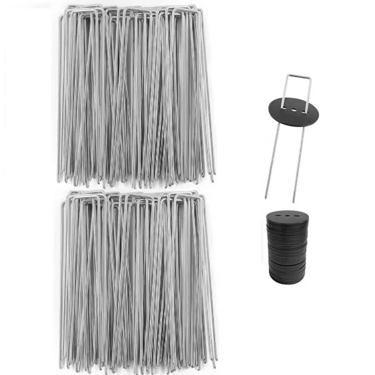 Садовые скобы шириной 3,6 см 11 калибра U-образные ногти с дерном 6 дюймов Длина Ландшафтные скобы