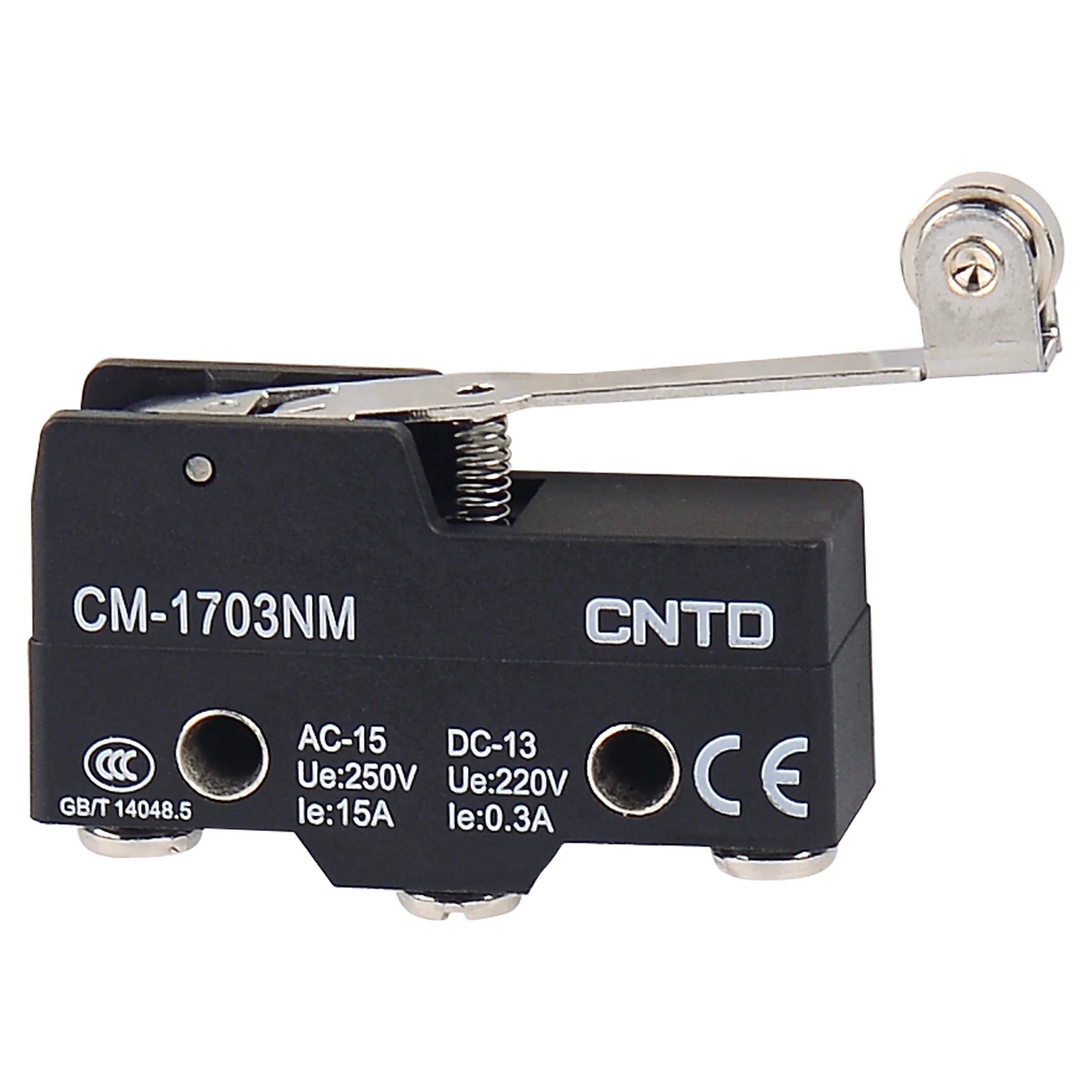 CNTD Engineering Plasics Shell High Accuracy Various Actuators 15A 250V Horizontal Limit Switch CM-1703NM