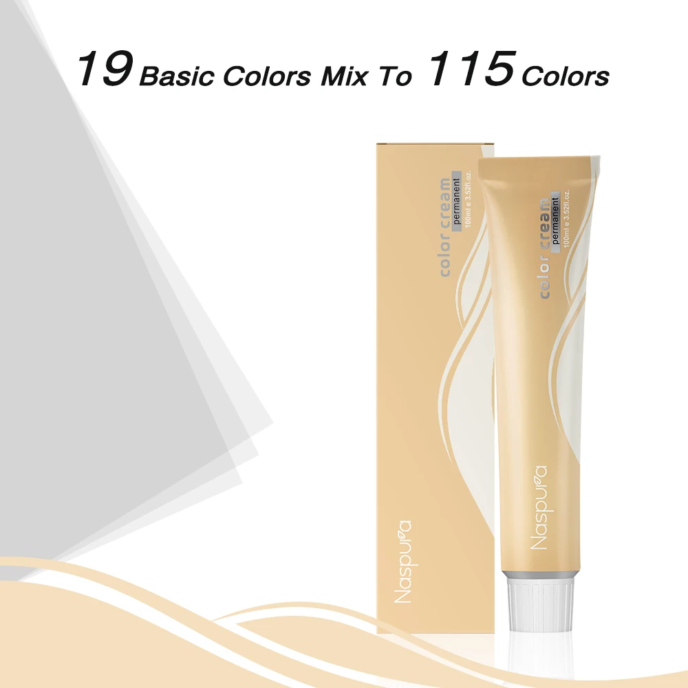 Made in Italy hair products with keratin and ceramide permanent hair color cream dye